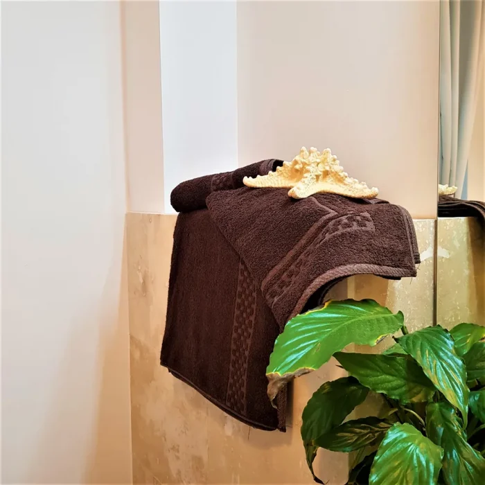 Prosop maro bumbac 100% Helena Collection, dimensiune 50x70 cm (pentru picioare) - imagine 2