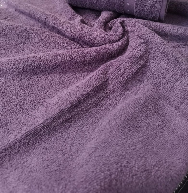 engros-Set 2 prosoape baie dimensiunea 70x140cm Bathroom Home Colection Purple b