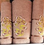 Set 3 prosoape baie - 2 bucati 50x90 cm + 1 bucata 70x140 cm , bumbac 100%  Spa Edition - 111