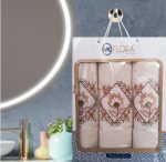 Set 3 prosoape baie - 2 bucati 50x90 cm + 1 bucata 70x140 cm , bumbac 100%  Spa Edition - 206