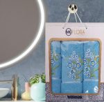 Set 3 prosoape baie - 2 bucati 50x90 cm + 1 bucata 70x140 cm , bumbac 100%  Spa Edition - 208