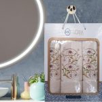 Set 3 prosoape baie - 2 bucati 50x90 cm + 1 bucata 70x140 cm , bumbac 100%  Spa Edition - 200