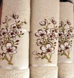 Set 3 prosoape baie - 2 bucati 50x90 cm + 1 bucata 70x140 cm , bumbac 100%  Spa Edition - 123