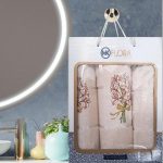 Set 3 prosoape baie - 2 bucati 50x90 cm + 1 bucata 70x140 cm , bumbac 100%  Spa Edition - 202