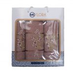 Set 3 prosoape baie - 2 bucati 50x90 cm + 1 bucata 70x140 cm , bumbac 100%  Spa Edition - 203