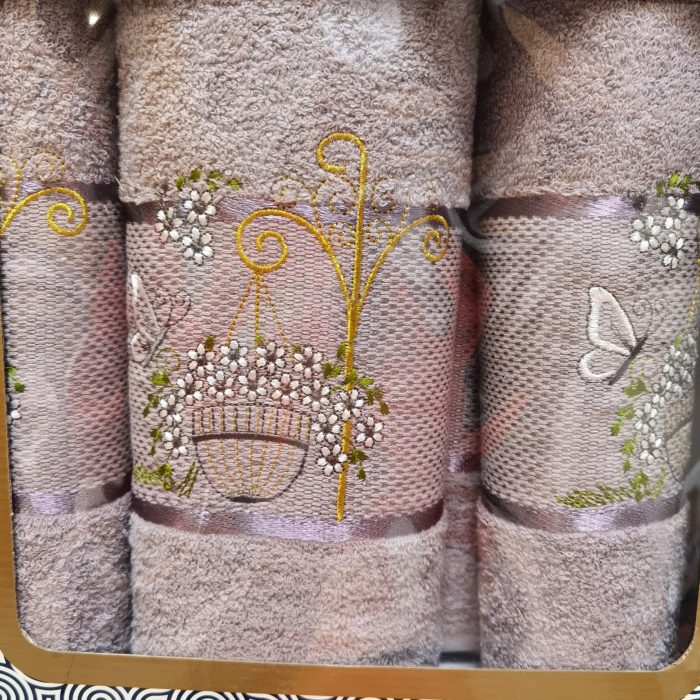 Set 3 prosoape baie - 2 bucati 50x90 cm + 1 bucata 70x140 cm , bumbac 100%  Spa Edition - 86 - imagine 2