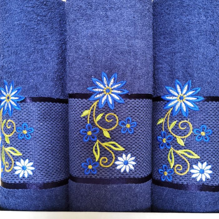 Set 3 prosoape baie - 2 bucati 50x90 cm + 1 bucata 70x140 cm , bumbac 100%  Spa Edition - 94 - imagine 2