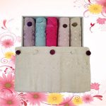 Set 6 prosoape 50x90cm ,cu ciucuri, bumbac 100% , Bavaro Home Colection 020