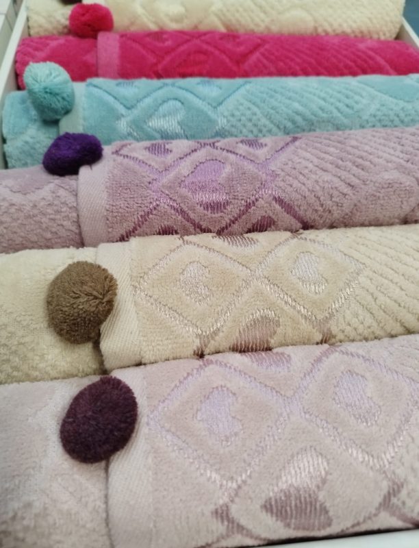 engros-Set 6 prosoape 50x90cm cu broderie bumbac 100 Bavaro Home Colection 020b