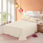 Cearceaf de pat Olandina, bumbac 100% 220x240cm -Jasmine