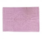 Prosop baie 100% bumbac, jacquard, dimensiune 50x70 cm (pentru picioare), roz pastel