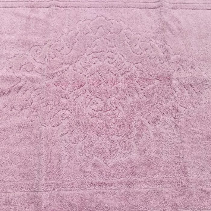 Prosop baie 100% bumbac, jacquard, dimensiune 50x70 cm (pentru picioare), roz pastel - imagine 2