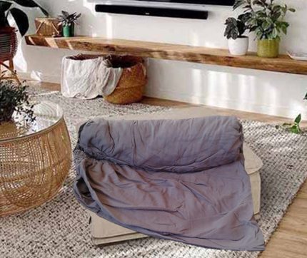 engros-husa pat din tricot mov pruna 180x200cm