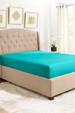 Husa tricot turqoise 180x200 cm - imagine 2