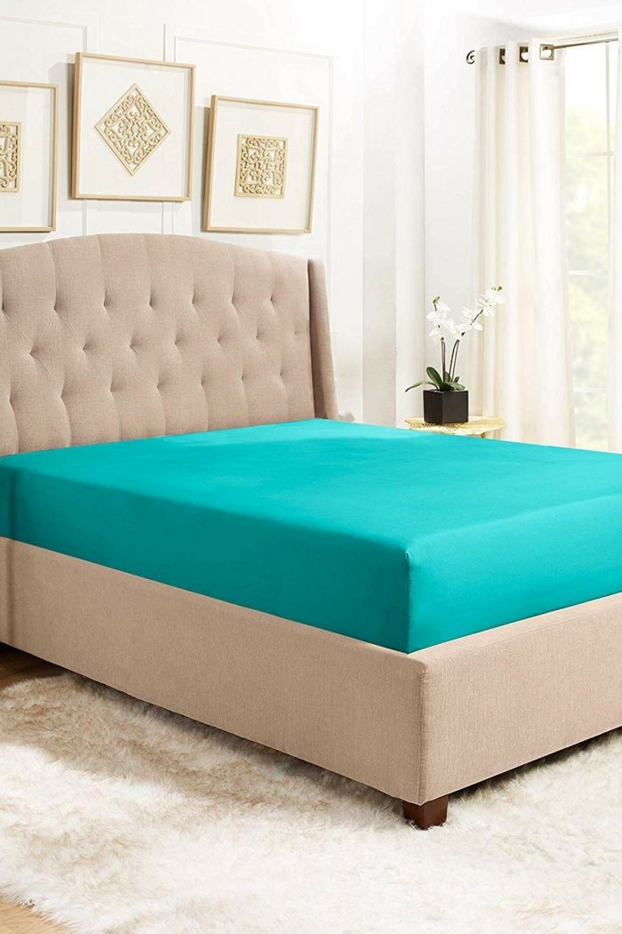 Husa tricot turqoise 180x200 cm - imagine 2