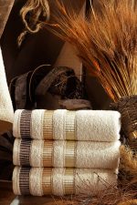 Set 4 prosoape Ingie 50x85cm - Sand Beige