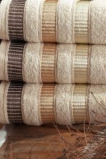 Prosop baie pentru maini - Ingie beige - 100% bumbac, 30x50 cm - imagine 4