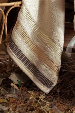 Prosop baie pentru maini - Ingie beige - 100% bumbac, 30x50 cm - imagine 2