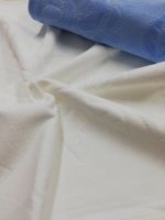 Set 2 prosoape baie 100% Katifee, 50x90cm White & Blue