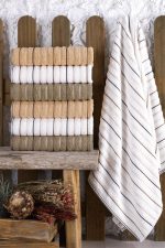 Set 6 prosoape baie  70x140cm , bumbac 100% LADICK 01