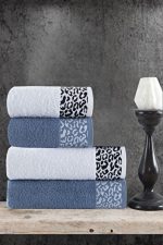 Set 4 prosoape baie , bumbac 100% SAVANA-2 bucati 50x90cm , 2 bucati 70x140cm - imagine 3
