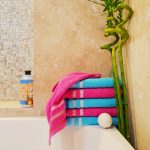 Pachet 6 bucati prosoape baie pentru maini - Ingie, 30x50 cm, 100% Bumbac, fuxia si turquoise