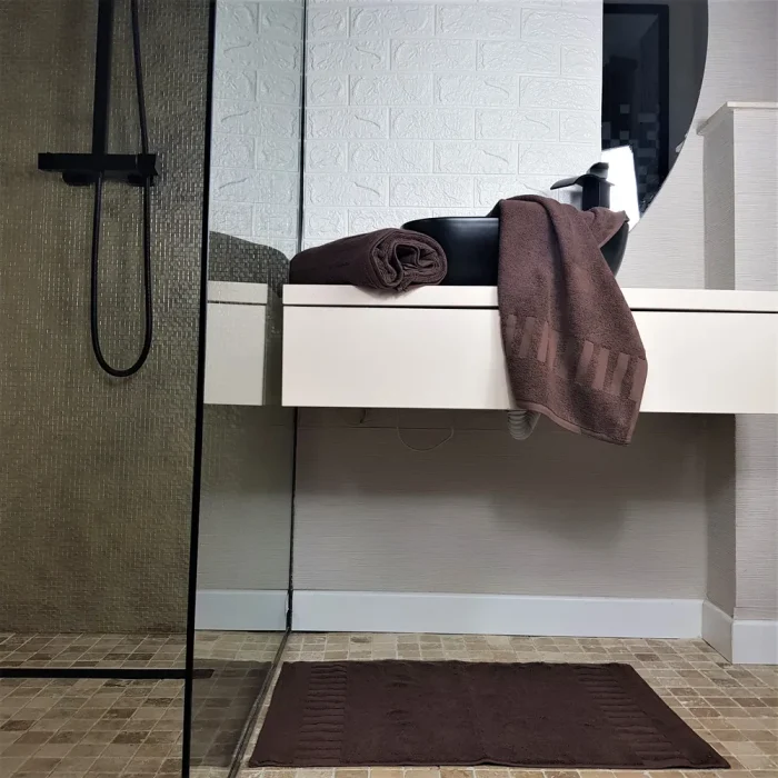 Prosop maro bumbac 100% SPA - Edition 2, dimensiune 50x70 cm (pentru picioare) - imagine 4