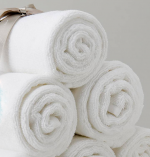 Prosop jacquard - Hotel, fara model - 70x140 cm - 100% bumbac, 600 g/mp, alb - imagine 3