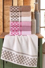 Set 6 prosoape baie  50x90cm , bumbac 100% FAMILY