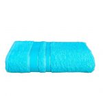 Prosop de baie, cu doua borduri, 100% bumbac , 70x140 cm, turquoise - imagine 2