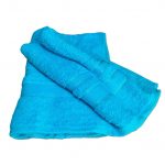 Prosop de baie, cu doua borduri, 100% bumbac , 70x140 cm, turquoise