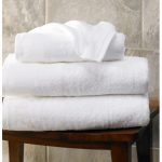 Prosop jacquard - Hotel, fara model - 70x140 cm - 100% bumbac, 600 g/mp, alb - imagine 2