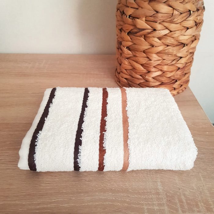 Prosop baie - 100% bumbac, 50x90 cm, ivoire - imagine 2