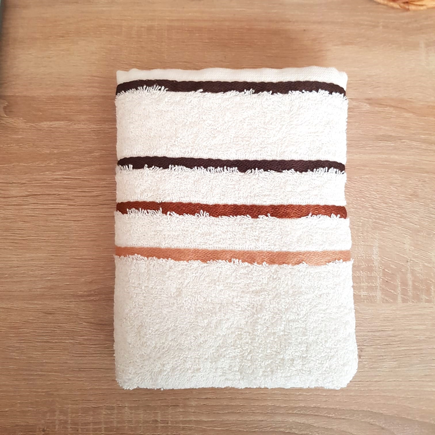 prosop-baie-50x90-100bumbac-2.jpg Prosop baie - 100% bumbac, 50x90 cm, ivoire - imagine 1