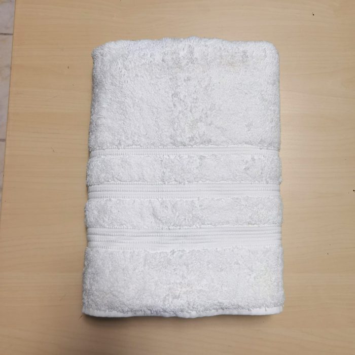 Prosop de baie Bianca - Hotel, cu model - 70x140 cm - 100% bumbac, 450 g/mp, alb, 16 - imagine 2