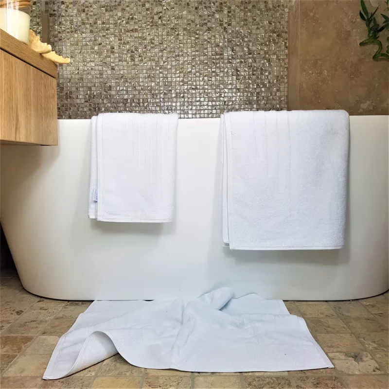 engros-prosop baie alb vivo2 bumbac jacquard alb 2