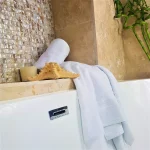 Prosop alb bumbac 100% SPA - Edition 1, dimensiune 50x70 cm (pentru picioare) - imagine 4