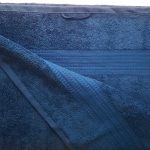 Prosop baie Rise Jacquard,  100% bumbac, 500g/mp - Albastru - imagine 4
