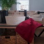 Prosop baie Rise Jacquard, 100% bumbac, 500g/mp - Bordo - imagine 5