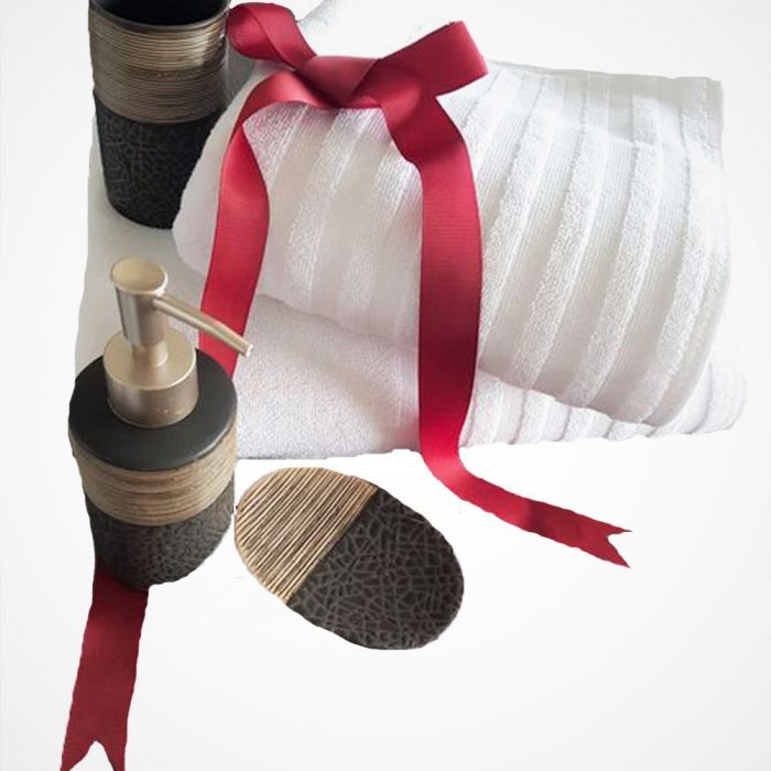 Set 3 prosoape 7 Lines , Bumbac 100%- 1 x prosop bumbac 50 x 90 cm  1 x prosop bumbac 70 x 140 cm  1 x prosop bumbac 50x70cm - imagine 4