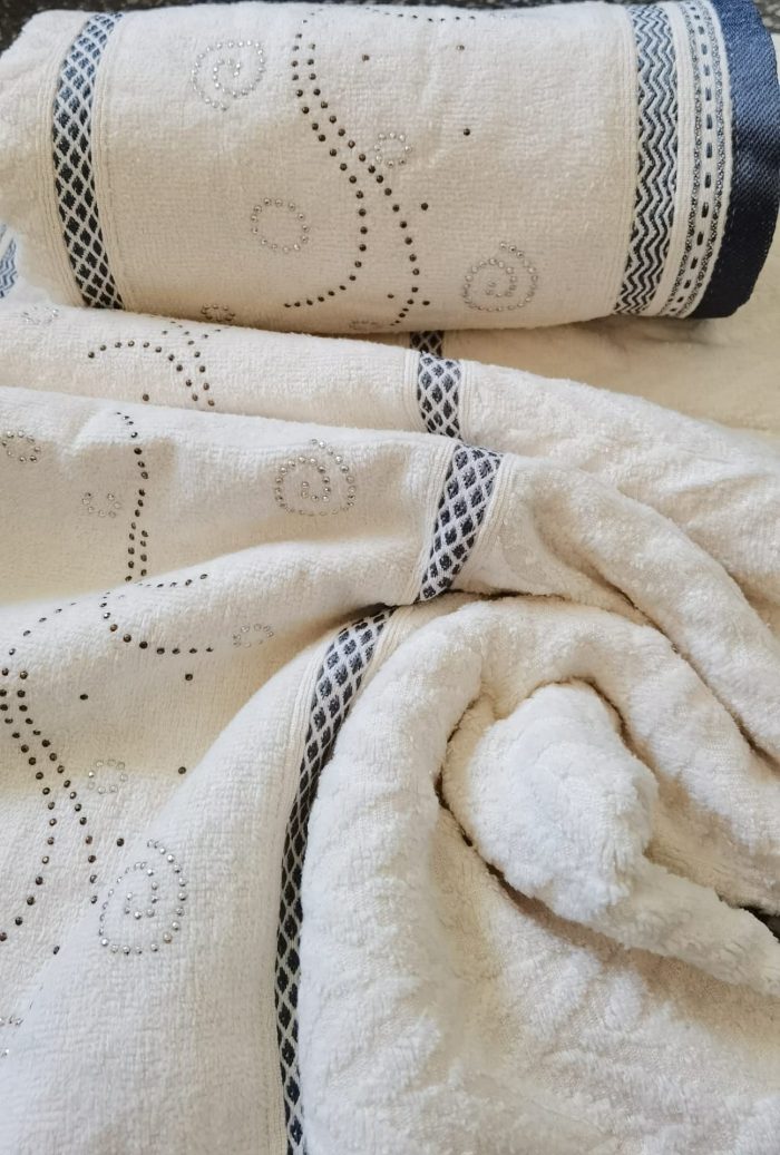 Set 2 prosoape baie - 50x90cm + 70x140cm , bumbac 100%  Oriental - imagine 2