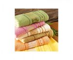 Set 2 prosoape baie 100% bambus, 50×90 cm si 70×140 cm - Fucsia - imagine 2