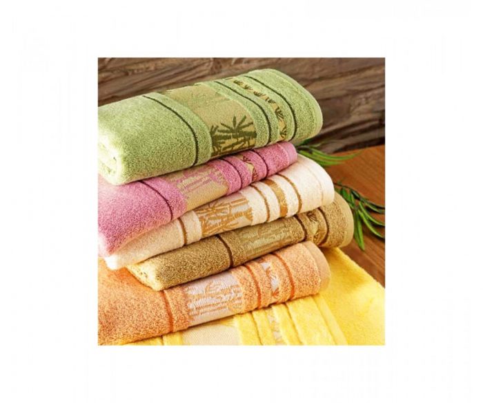Set 2 prosoape baie 100% bambus, 50×90 cm si 70×140 cm - Fucsia - imagine 2