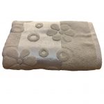 Prosop baie Jaquard, 100% bumbac - ivoire - 50x90cm - imagine 2