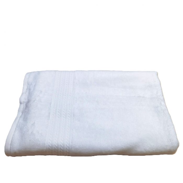 Prosop de baie Bianca - Hotel, cu model - 70x140 cm - 100% bumbac, 450 g/mp, alb, 13 - imagine 3