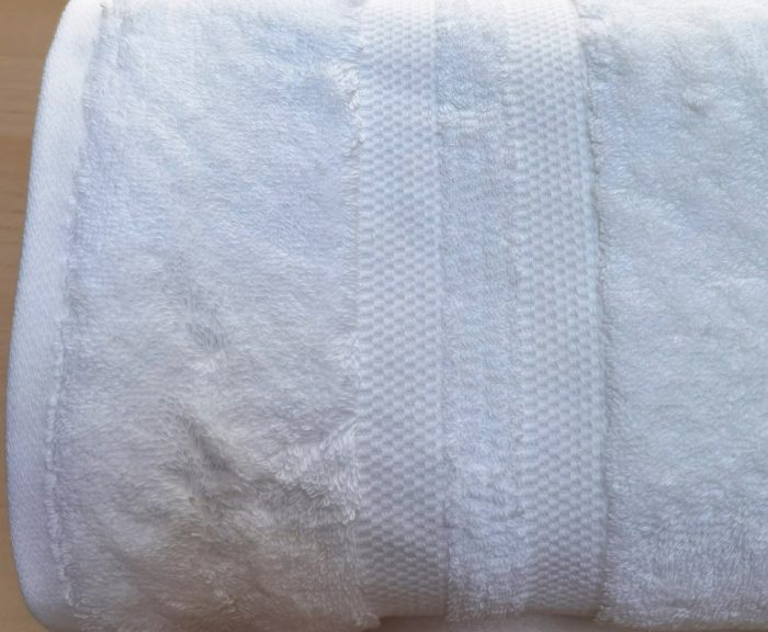 Prosop de baie Bianca, 70x140 cm, 600g/mp, 100% bambus, alb, 05 - imagine 2