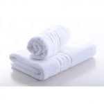 Prosop Jacquard baie Greek Border - 100% bumbac, 50x90 cm, alb - imagine 5