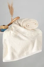 5+1 Prosop baie Yvoire 100% bumbac  -70x140cm- model fara bordura - imagine 2