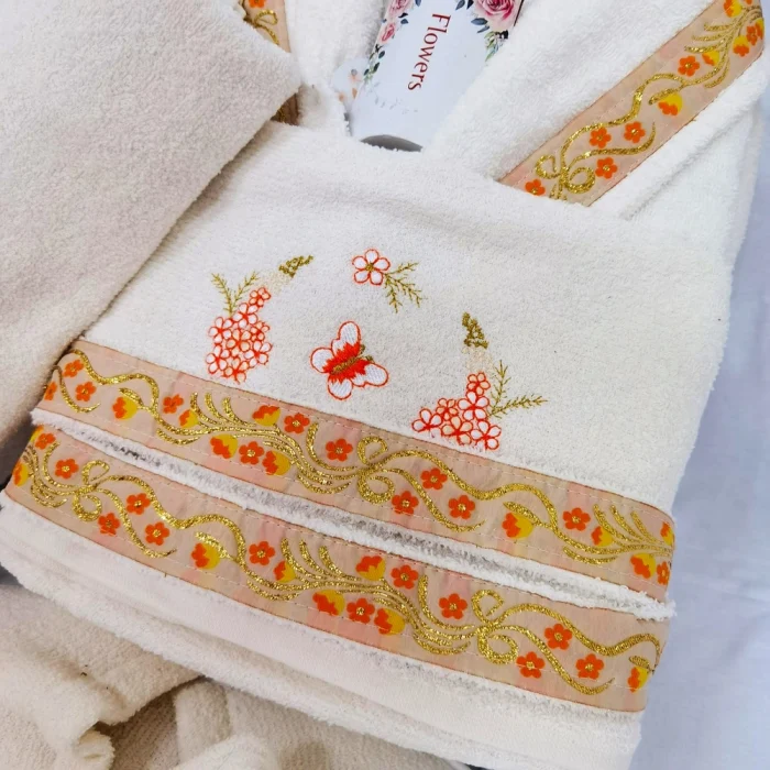 Set 1 persoana Royal Home Collection - halat si prosoape baie  – 007 - imagine 2