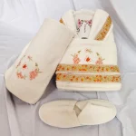 Set 1 persoana Royal Home Collection - halat si prosoape baie  – 007